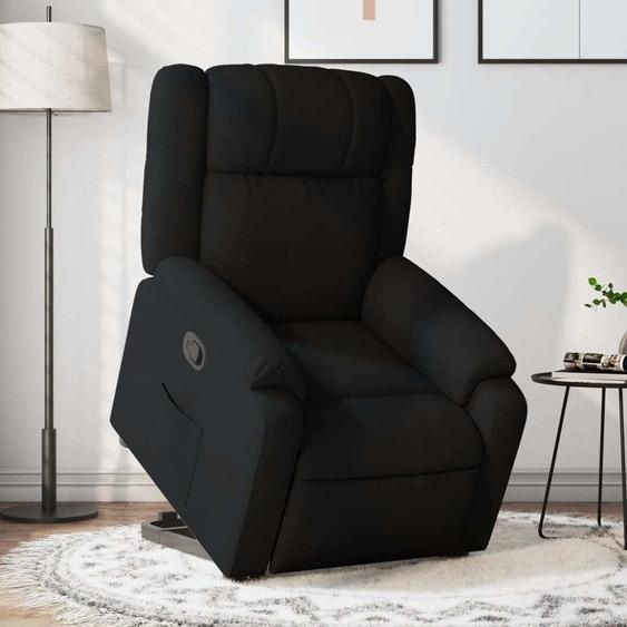 Fauteuil relax avec releveur Noir Tissu 3205204