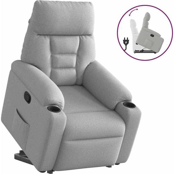 Fauteuil relax design avec releveur Tissu gris nuage, Fauteuil classique Nouveau
