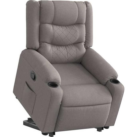 Fauteuil relax design avec releveur Tissu taupe, Fauteuil classique Nouveau