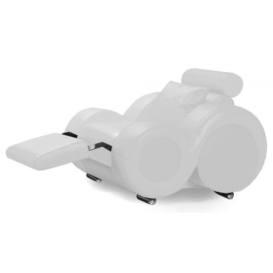 Fauteuil relax design cuir - Carlson - Blanc 901