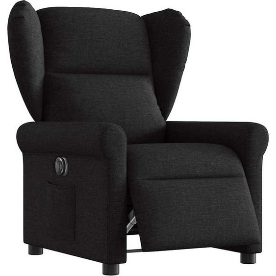 Fauteuil Relax Design Electrique Tissu Noir, Fauteuil Classique Nouveau