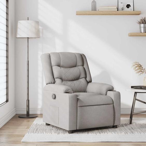 Fauteuil Relax Design Gris Nuage Tissu, Fauteuil Classique 2024 Nouveau