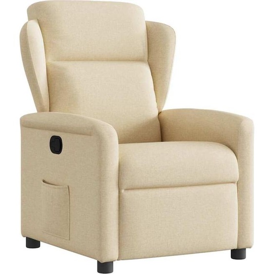Fauteuil Relax Design Tissu Crème, Fauteuil Classique 2024 Nouveau