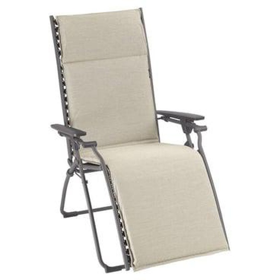 Fauteuil Relax Jardin - Chaise Longue matelassé Zéro Gravité - Bayanne - Hedona