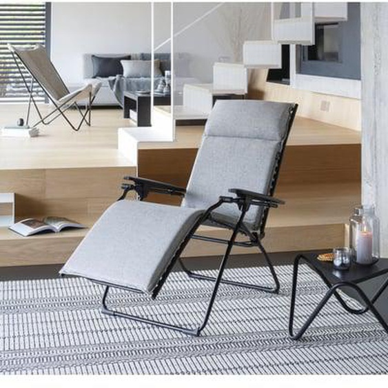 Fauteuil Relax Jardin - Chaise Longue matelassé Zéro Gravité - Bayanne - Tundra
