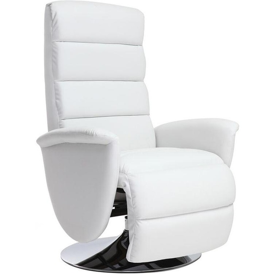 Fauteuil relax manuel blanc NELSON