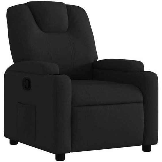 Fauteuil relax noir tissu