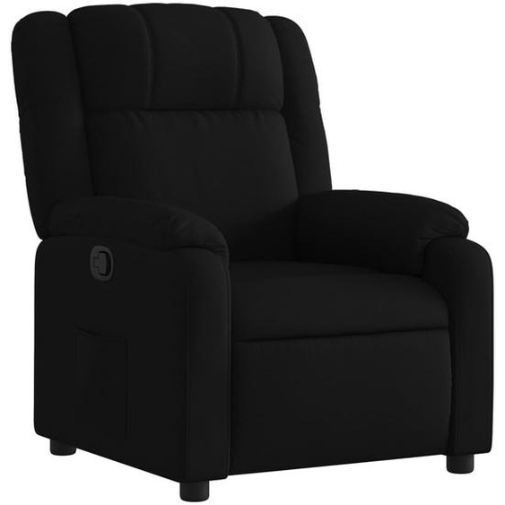 Fauteuil relax noir tissu
