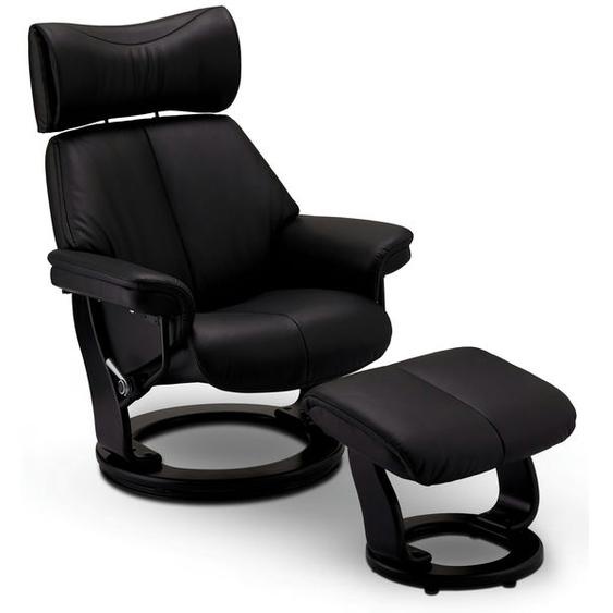 Fauteuil relax Toledo Cuir Noir