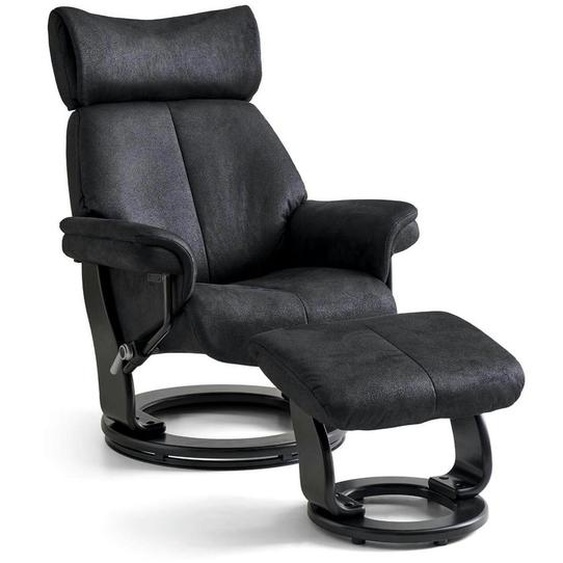 Fauteuil relax Toledo Tissu Noir
