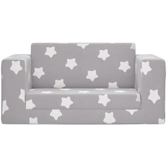 Fauteuil Salon Scandinave, Canapé-lit enfant 2 places gris clair étoiles peluche douce SQZR524079 - BELLE MAISON DECO