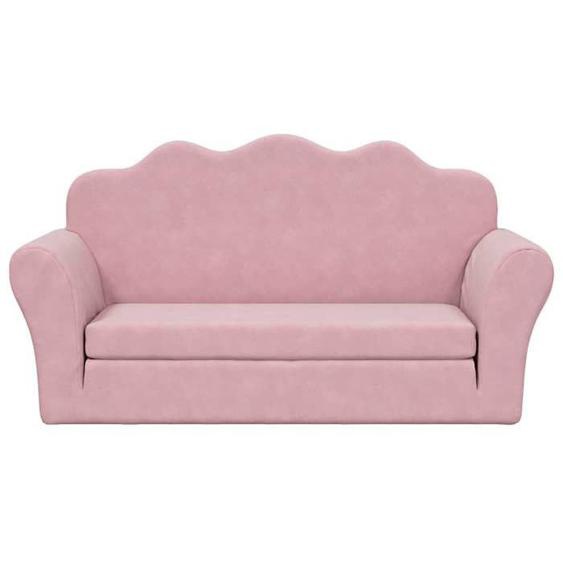 Fauteuil Salon Scandinave, Canapé-lit pour enfants 2 places rose peluche douce SQZR944016 Home - Living