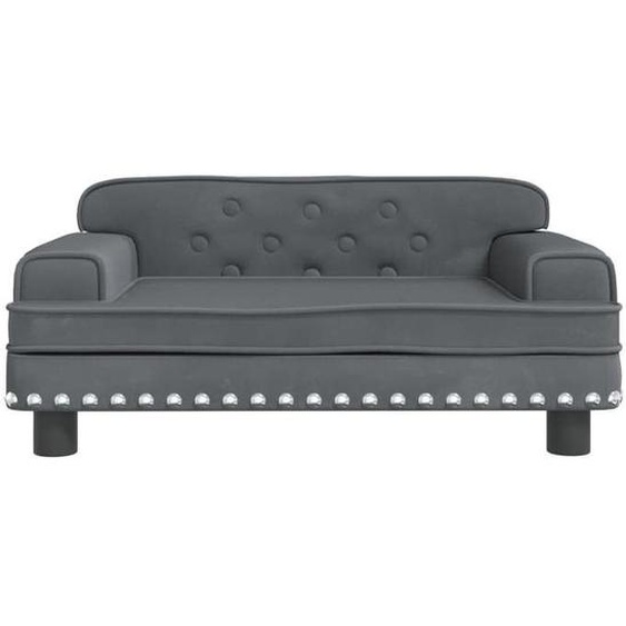 Fauteuil Salon Scandinave, Canapé pour enfants gris foncé 70x45x30cm velours SQZR815829 Home - Living