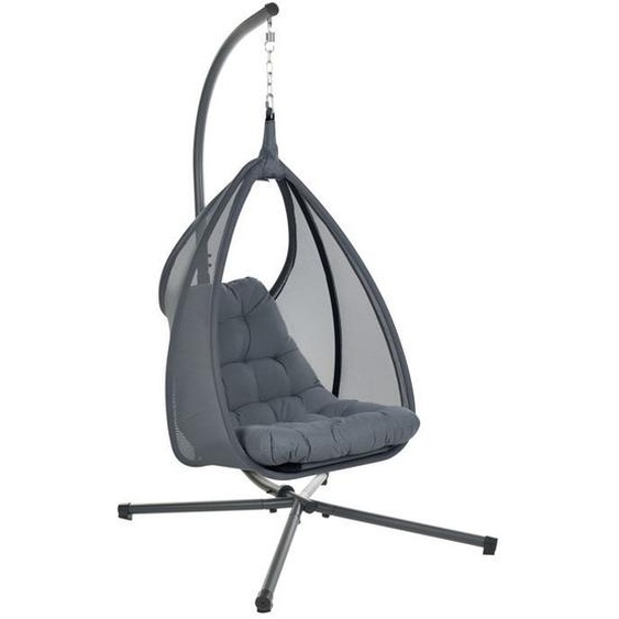 Fauteuil suspendu avec support AVEGNO Tissu Gris foncé