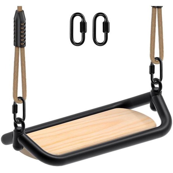 Fauteuil suspendu en bois - Corde réglable - Pour enfants/Adultes - Capacité de 500 lbs - 43 x 18,2 cm