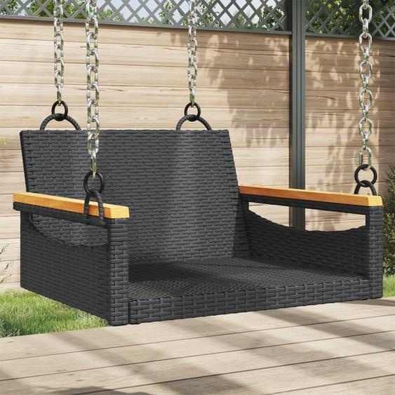 Fauteuil suspendu noir en polyrotin pour lextérieur