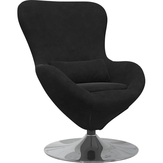 Fauteuil œuf Noir Velours