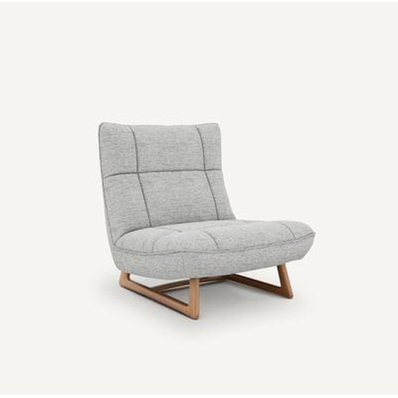 Fauteuil version chêne et tissu chiné, Lafar