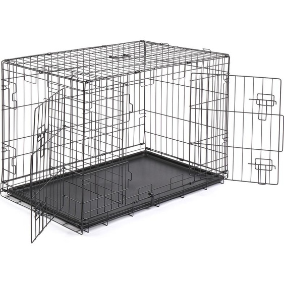 FCH Cage pliante pour chiens Boîte de transport pour chiens, adaptée aux chats/chiens/volailles, 91x57x63 cm
