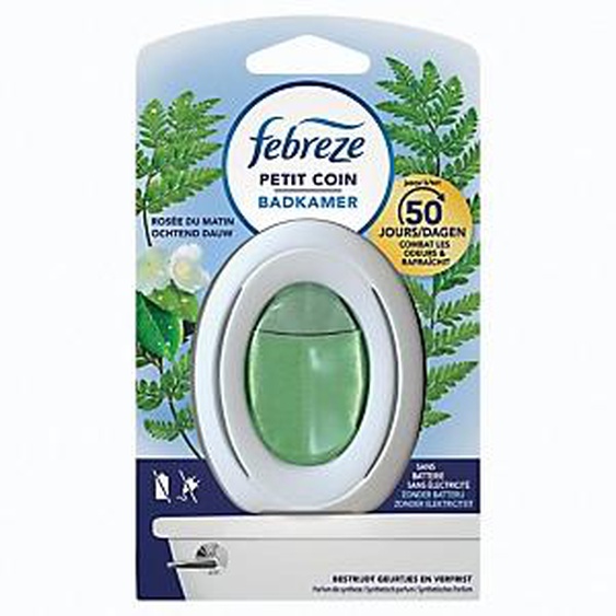 FEBREZE Désodorisant Febreze Petit Coin Salle de Bain parfum Rosée du matin