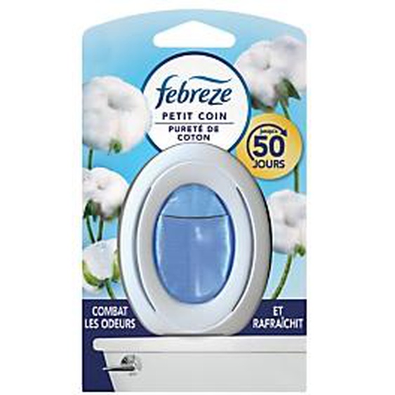 FEBREZE Désodorisant Febreze Petit Coin Salle de Bain Pureté de Coton