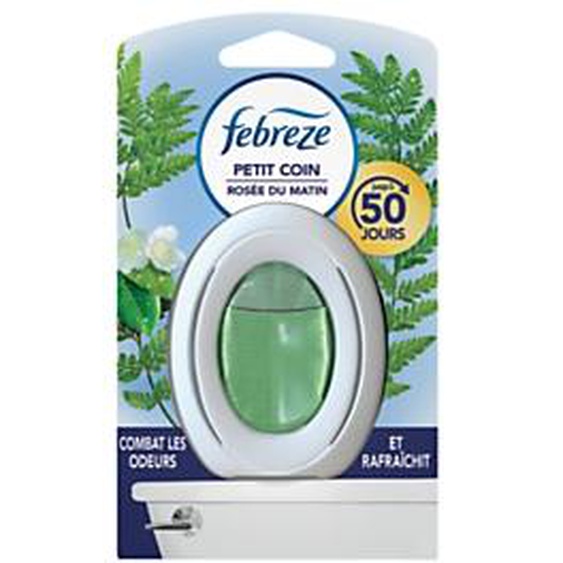 FEBREZE Désodorisant Febreze Petit Coin Salle de Bain Rosée du matin