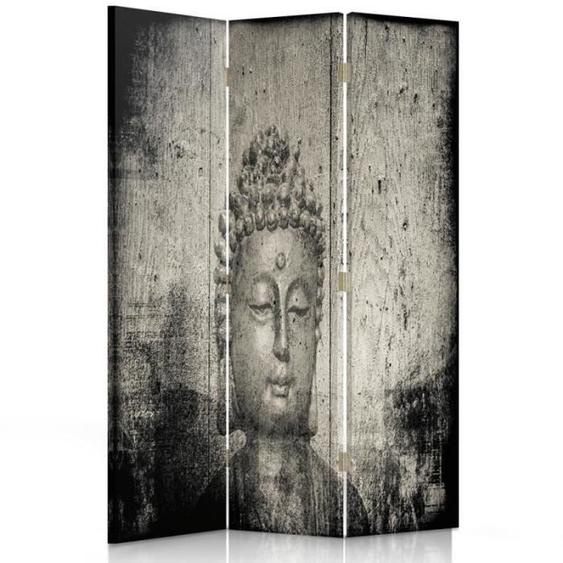 Feeby Paravent dintérieur 3 panneaux Ecran décoratif une face imprimée, Image Bouddha 110x150 cm