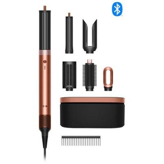 Fer multistyle Airwrap Co-anda 2x Cheveux raides à ondulés Soie Ambré