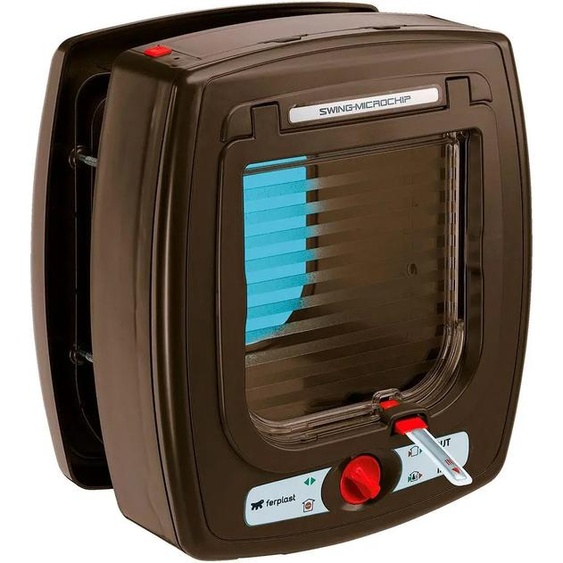 Ferplast Bascule De Porte Microchip Marron