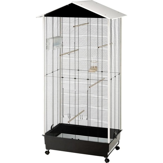 Ferplast Cage et maison pour oiseaux avec toit Nota plastique 56115423