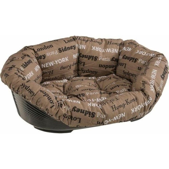 Ferplast corbeille pour chiens et chats avec coussin 52 cm beige