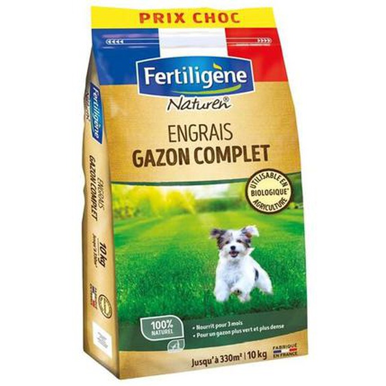 Engrais gazon complet 330m² 10kg - Fertiligene