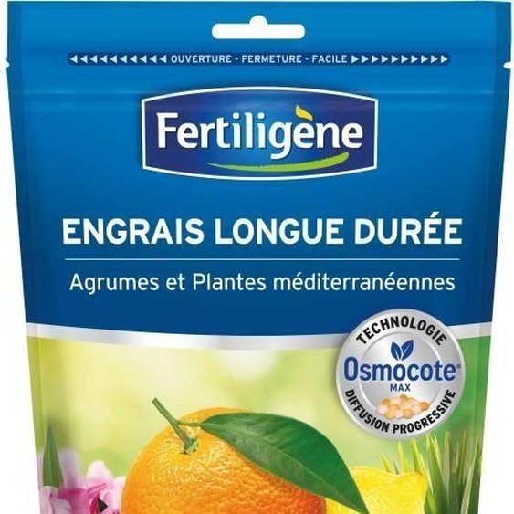 FERTILIGeNE - Engrais Longue durée Osmocote max Agrumes et Plantes méditerranéennes 700g