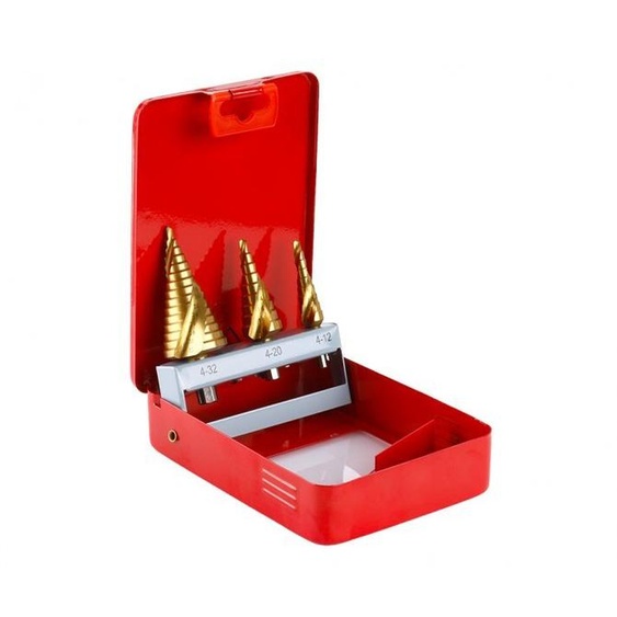 FESTA Jeu de forets étagés TiN 4-12/4-20/4-32mm