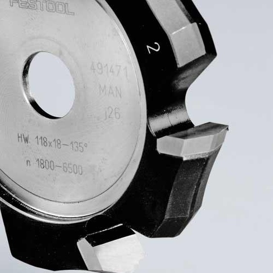 Festool Fraise à rainurer en V HW 118x18-135°/Alu