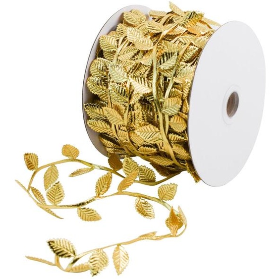 Feuilles dorées artificielles pour décoration - 30 mètres