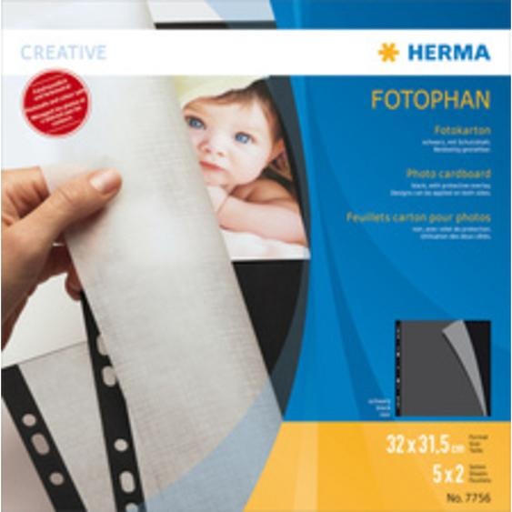 Feuillets carton pour photos, 230 x 297 mm, noir