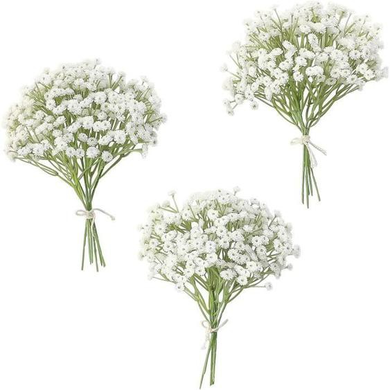 Feurs Artificielles Deco Gypsophile, Branches de Fleurs gypsophiles artificielles au Toucher réaliste pour fête de Mariage, Floral