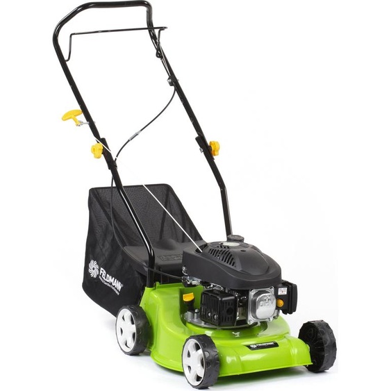FIELDMANN FZR 4003-79BH Tondeuse à essence, largeur de coupe 40 cm, châssis en plastique, réglage de la hauteur de coupe - 3 positions 25, 40 et 55 mm