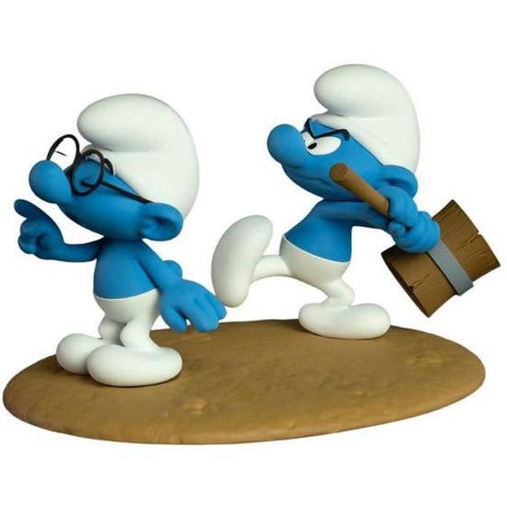 Figurine de collection - FARIBOLES - Schtroumpf à lunettes - Édition limitée - 7cm - Mixte