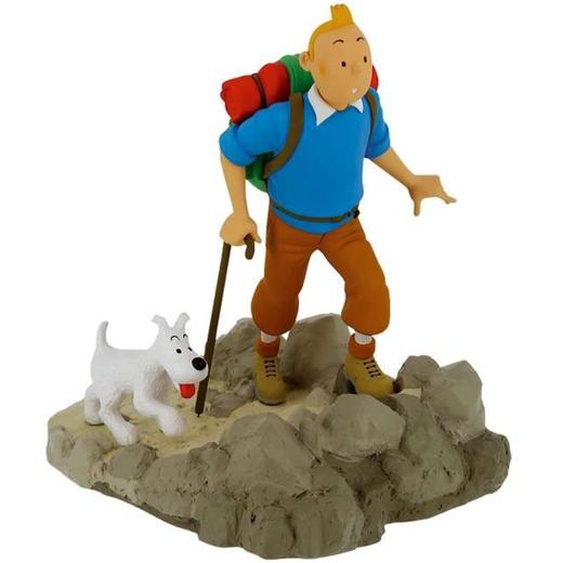 Figurine de collection - Tintin - Randonneur avec Milou - 25cm - Multicolore