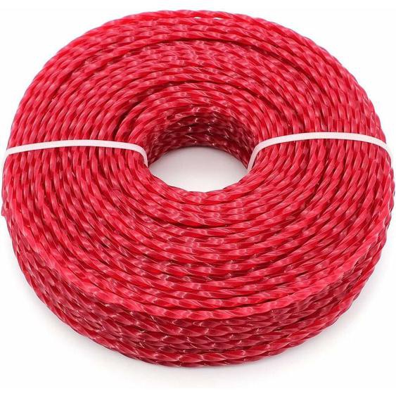 Memkey - Fil Coupe Bordure Universel, Ligne de Trimmer en Nylon 3.0 mm, Fil en Nylon Débroussailleuse Robuste pour Bosse Tête Tondeuse à Gazon de