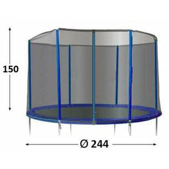 Filet de protection pour trampoline de 2,44 m
