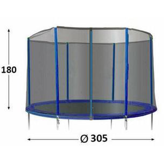 Filet de protection pour trampoline de 3,05 m