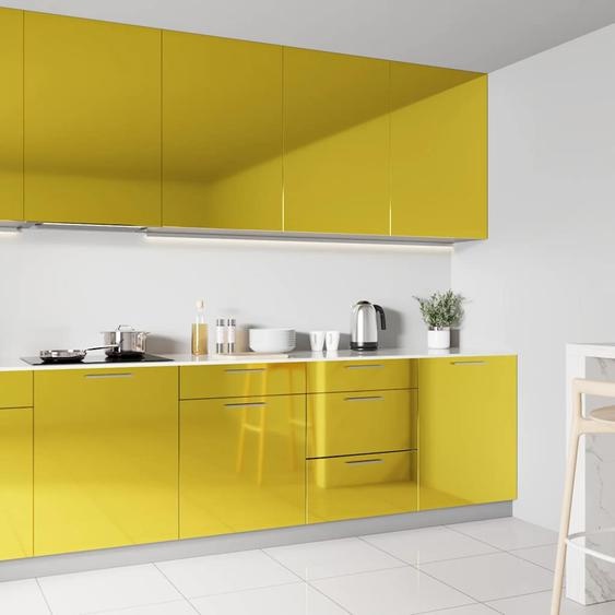 Film autoadhésif pour meubles Doré brillant 500x90 cm PVC