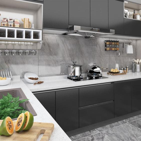 Film autoadhésif pour meubles Noir 500x90 cm PVC