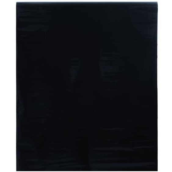 Film de fenêtre statique dépoli noir 45x1000 cm PVC