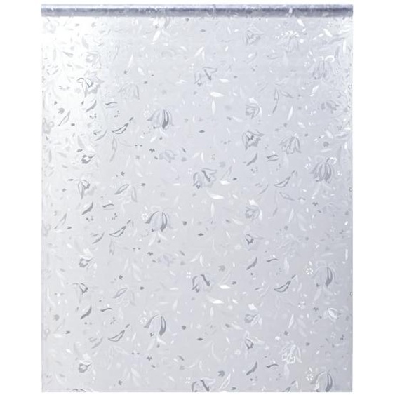 Film pour fenêtre dépoli motif de fleur 90x500 cm PVC