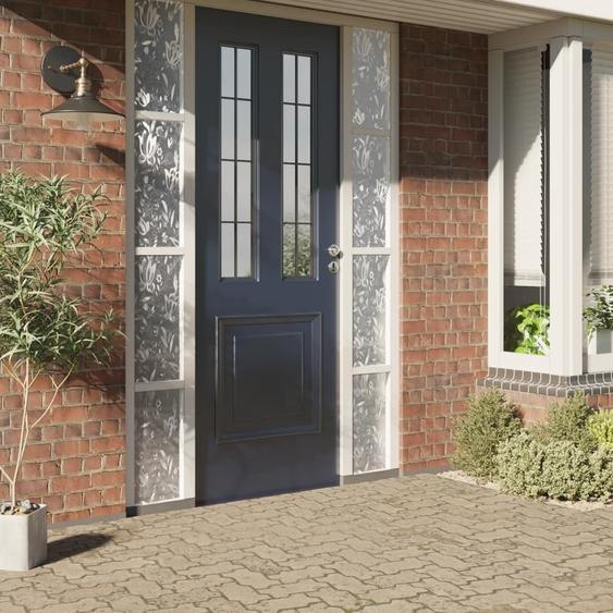 Films pour fenêtre 2 pcs dépoli motif de fleur PVC