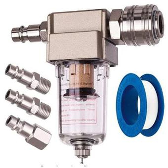 Rnemitery - Filtre à air comprimé, Séparateur deau, Séparateur dhuile, raccord rapide inclus